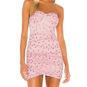 Superdown Pink Heart Dress